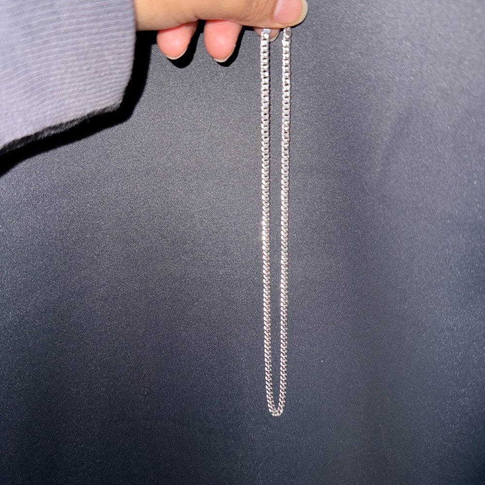 925 Sterling Silver Cuban Chain Necklace